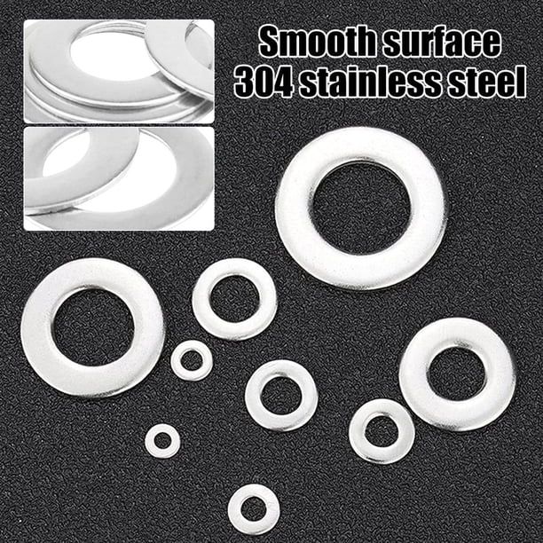 Lot De Rondelles Plates Isolantes Inox 304 Noir - Tailles M3 M4 M5 M6 M8 M10 M12 - Neuves