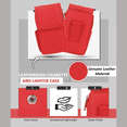 thumbnail image 6 of Leatherboss Cigarette Case with Zipper Wallet, Red, 6 of 8