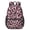 Pink and Black, variant on Brown and Brown Leopard Print 17" School Backpacks for Teens,Waterproof Oxford Fabric,S-Shape Padded Straps for School,Travel,Hiking,Camping