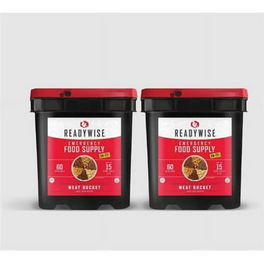 ReadyWise RW40-70120 120 Serving Meat Package with 2 Freeze Dried Meat Buckets