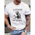 thumbnail image 1 of Warrior Print Men's Round Neck Short Sleeve Tee Fashion Regular Fit T-Shirt Top For Spring Summer Holiday, 1 of 7