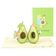 thumbnail image 1 of 3D Pop up Avocado Birthday Card Foldable Greeting Card Festival Holiday Paper Cards for Birthday Wedding New Year, 1 of 4