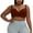 Coffee, variant on Seamless sleep lingerie ,Removable Silicone Pad Seamless Bra, Elastic Wirefree Athletic Workout Undergarment