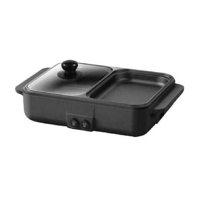 2 IN 1 Electric Hot Pot Cooker BBQ 1400W Grill Multicooker Electric BBQ