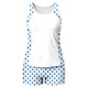 thumbnail image 5 of Ropa Interior Y Sujetadores Conservadores de Dos Piezas Conjunto de Traje de Baño con Sujetador Acolchado sin Mangas Cuello Redondo Traje de Baño Impreso Casual, 5 of 9