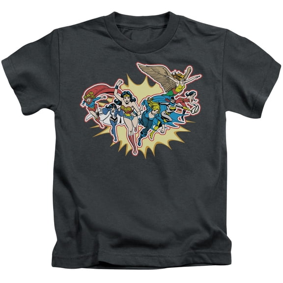 DC Comics Boys' Please Get Me Childrens T-shirt Charcoal