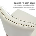 thumbnail image 5 of Dining Chairs Bar Stools Set of 2,Seat Height 26'' Leather Wooden Bar Stools(Beige 2pc),Dining Room Seating, 5 of 9