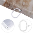 thumbnail image 4 of Marble Waterproof Printed Shower Curtain Sets with Hook for Bathroom Decoration - Bathroom Curtain for Home Decor, 4 of 5