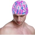 thumbnail image 2 of FYBTO Bonnet de Bain Rose Teinture sur Nœuds Grunge Boho Teinture sur Nœuds Unisexe Adulte FYBTO Polyester, 2 of 4
