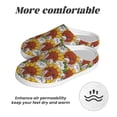thumbnail image 6 of Wukai Cartoon Sunflowers Print Women's Indoor Bedroom Slipper Slip On Shoes, Unisex House Shoes with Anti-Skid Sole for Men, Gift for Women Men-13, 6 of 7