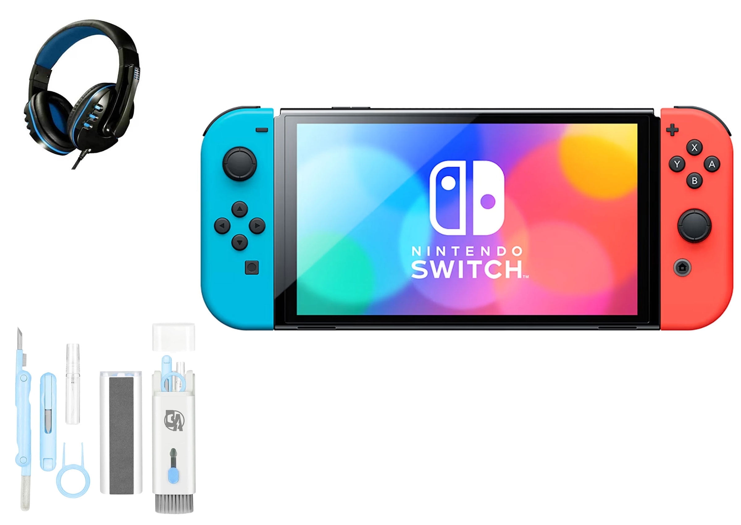おもちゃ Nintendo Switch Amazon.com: Nintendo Switch with Neon Blue and Neon Red Joy‑Con
