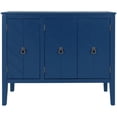 thumbnail image 3 of TOPCHANCES Kitchen Storage Cabinet Sideboard Buffet Cupboard Wood 3 Doors Pantry Accent Cabinet, Blue, 3 of 12