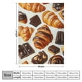 thumbnail image 4 of Orinice Croissant Blanket | Soft Warm Fuzzy Lightweight  Throw Blanket Perfect for Couch, Bed, Travel &amp; Outdoor Use, Cozy Blankets for Adults Kids   60x80in, 4 of 6