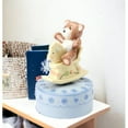 thumbnail image 2 of Ceramic Rocking Horse Music Box with Bear 3x4.75 Handcrafted Gift, 2 of 3