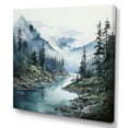 thumbnail image 2 of Designart "Forest Reflections Minimalism in Grey and Blue II" Minimalism Wall Decor, 2 of 5