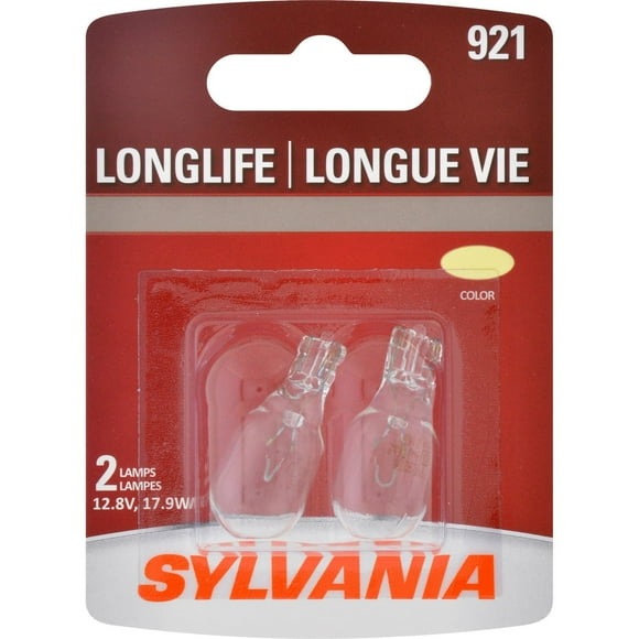 SYLVANIA 921 Long Life Mini Bulbs, Pack of 2, 12.8 V