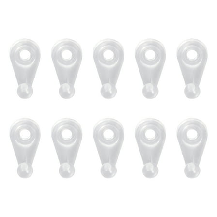 FELTECHELECTR Small Mirror Clips Clear Cabinets Furniture Assembly 100Pcs 5.9x3.1x1.6in