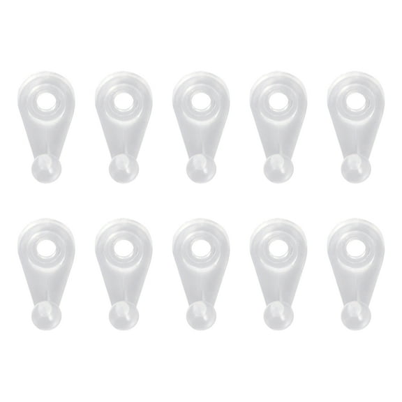 FELTECHELECTR Small Mirror Clips Clear Cabinets Furniture Assembly 100Pcs 5.9x3.1x1.6in