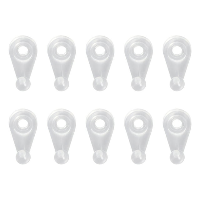 100 Pcs Clips de Fixation pour Miroir en Verre Petite Étagère de Placard Encastrée avec Vis pour Maison (Transparent)