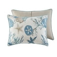 thumbnail image 6 of Madison Park Pebble Beach 6 Piece King/Cal King Cotton Sateen Duvet Cover Set Aqua, 6 of 6