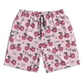 thumbnail image 3 of Uemuo Bike with Donut Wheels Pattern Men's Swim Trunks Hawaiian Beach Bathing Suit Swimsuits Beach Quick-Dry Shorts with Pockets-, 3 of 9