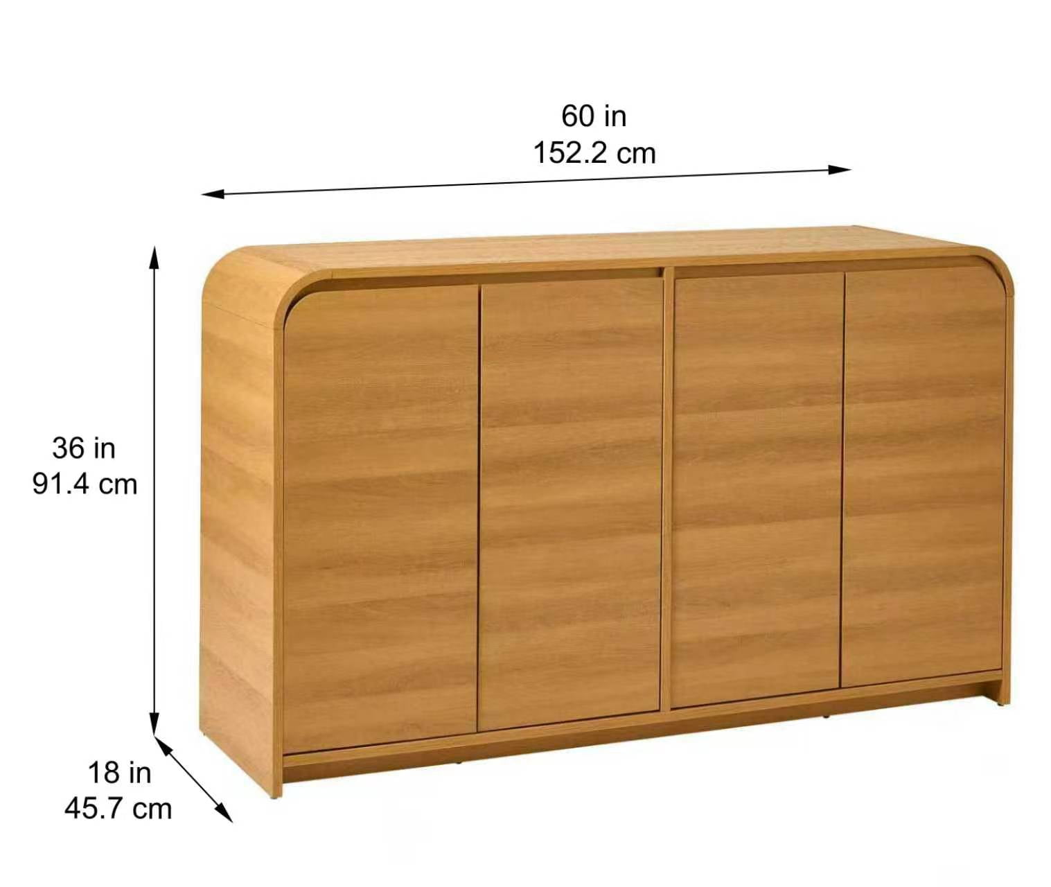 Better Homes & Gardens Juliet Sideboard, Light Honey Finish