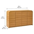 thumbnail image 6 of Better Homes & Gardens Juliet Sideboard, Light Honey Finish, 6 of 8