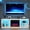 White, variant on 70" Gray Engineered Wood TV Stand with 23" Fireplace & LED Lights