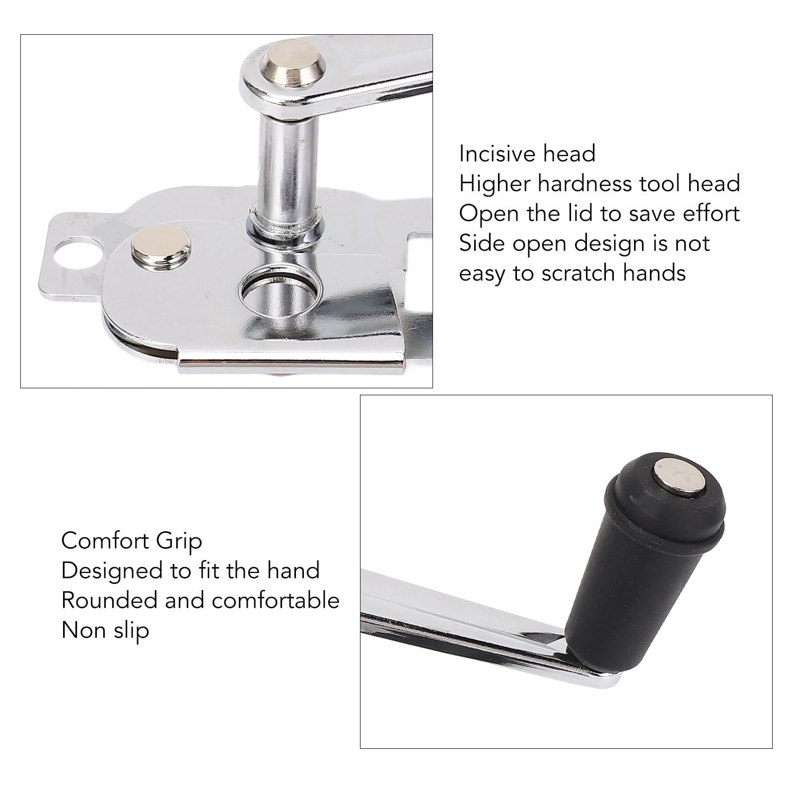 Yajisi Professional Manual Can Opener, Portable Stainless Steel Can Opener for Home Kitchen & Outdoor Camping, 7.48 x 4.33 x 2.36 in