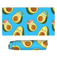 thumbnail image 2 of Bingfone Flowers Avocado Large Gaming Mouse Pad,Extended Desk Mousepad With Stitched Edges,Non-Slip Base,Water Resist Keyboard Pad For Gamer, Office & Home, 29.5 X 16 In, 2 of 9