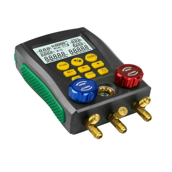 Vacuum Pressure Gauge Digital Manifold Meter HVAC Temperature Test