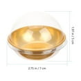 thumbnail image 2 of HLONK 50Pcs Mini Cake Boxes Clear Round Muffin Holders Mini Dome Boxes with Lids, 2 of 6