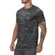 thumbnail image 3 of Camiseta deportiva para hombre, agradable para la piel, de secado rápido, transpirable, cómoda, cuello redondo, para correr, yoga, camuflaje negro M, 3 of 12