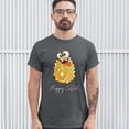 thumbnail image 3 of Tee Hunt Happy Easter Crazy Egg T-shirt Egg Tapping Religious Holiday Men's Tee, Charcoal, 3X-Large, 3 of 5