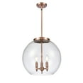 thumbnail image 5 of Innovations Lighting  Athens - 3 Light 16" Pendant Clear/Brushed Brass, 5 of 5