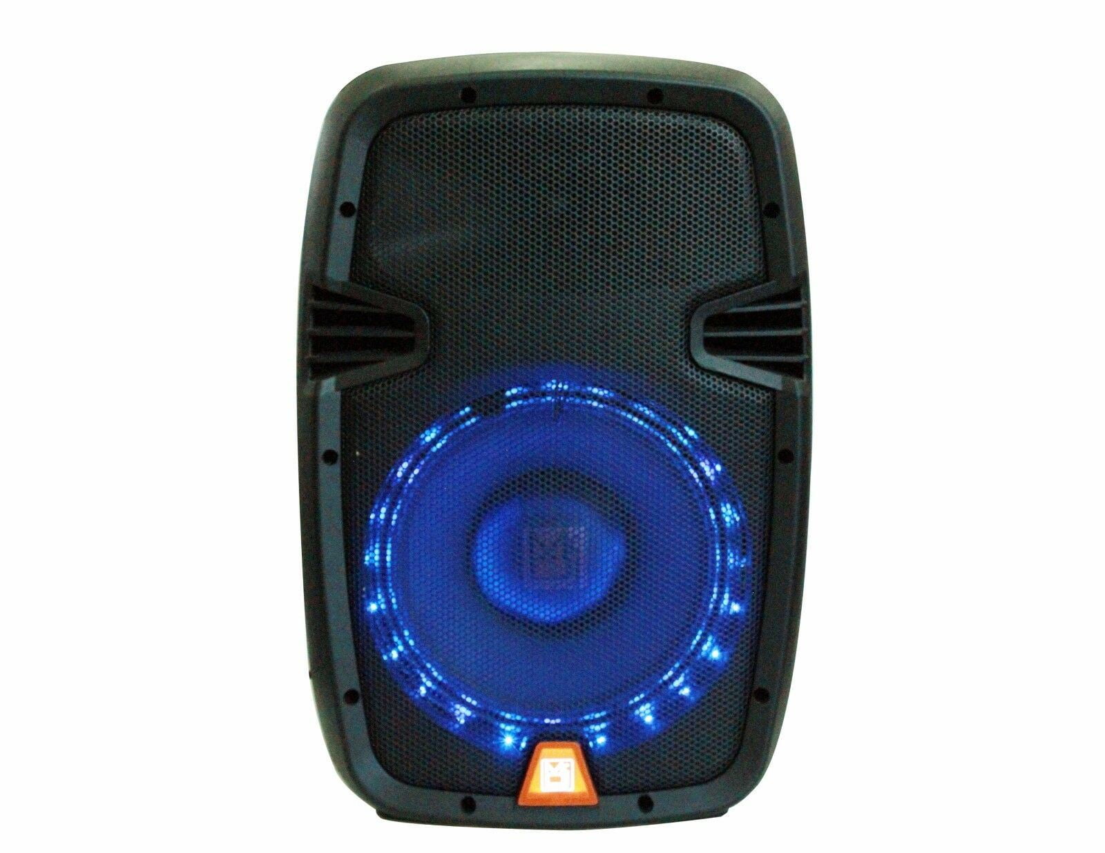 2 Mr Dj PBX2659S 15 Inch 2Way Portable Passive Speaker with LED Accent Lighting
