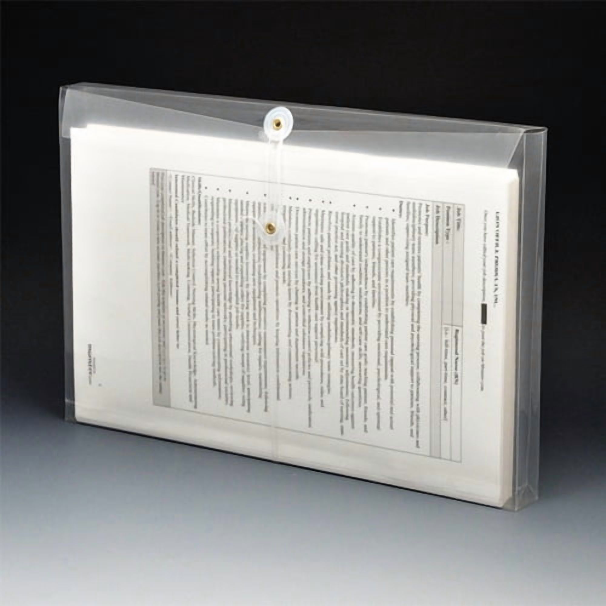 (Price/pack)LION 32050 STRING-A-LONG Clear Poly Envelopes
