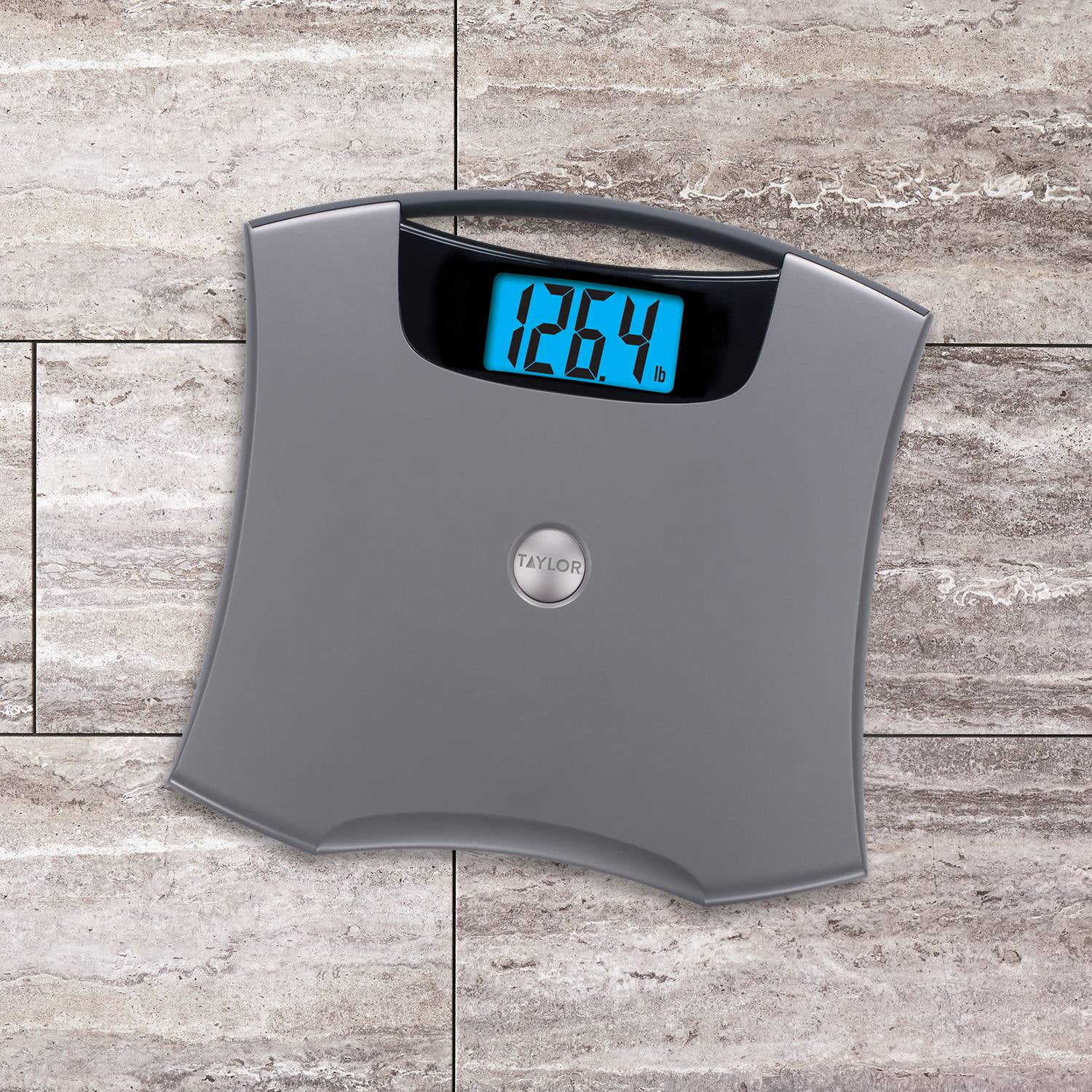 Taylor Digital Silver Bathroom Scale Large Read out