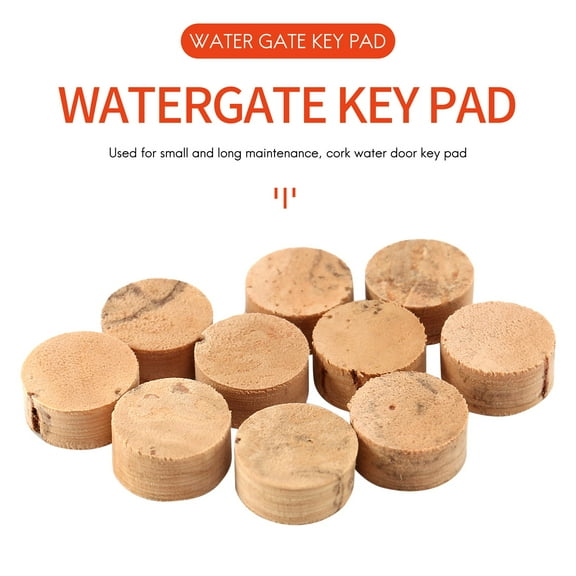 TOP! 10Pcs Water Key Spit Valve Cork Pad For Trumpet Trombone Repair Accessories Diameter 9Mm Thickness 4Mm