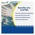 thumbnail image 3 of 18' x 36' Rectangle Leaf Net Cover for Inground Swimming Pools - Removes Leaves, Sticks, and Small Debris from Your Winter Cover, 3 of 4