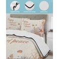 thumbnail image 3 of Twin XL Quilt Bedding Set, Brown Red Starfish Coastal Reversible Summer Quilt 3 Pieces, Nautical Coral Ocean Summer Lightweight Bedspreads Coverlets with 2 Pillow Shams for All Seasons, 3 of 5