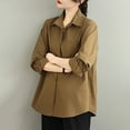 thumbnail image 5 of Sakmal Women Barn Jacket Brown Cotton Coat Fashion Women Jackets Fall L, 5 of 9