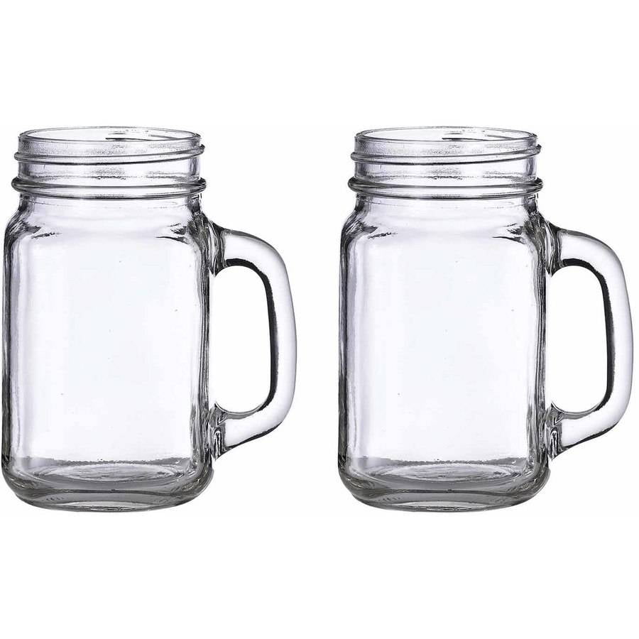 Set of 2 Mason Jar Mugs - Walmart.com