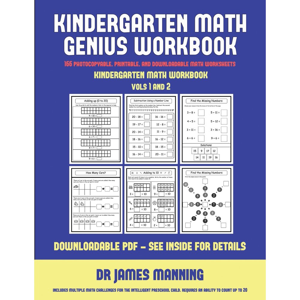 Kindergarten Math Workbook: Kindergarten Math Workbook (Kindergarten