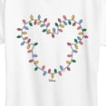 thumbnail image 3 of Disney - Christmas Lights Mickey Head - Women's Short Sleeve Graphic T-Shirt, 3 of 5