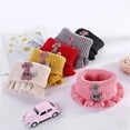 thumbnail image 3 of Baby Scarf Winter Neck Warmer for Kids Children Boys Girls Woolen Knitted Mustache Solid Warm Crochet Scarves Plaid Fashion Doll, 3 of 5