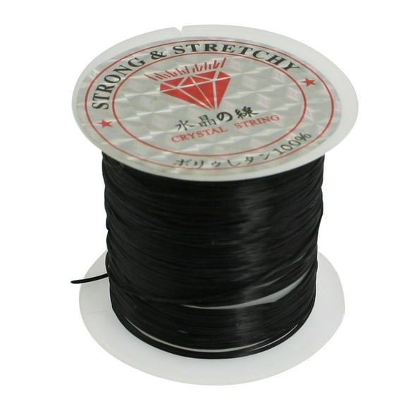 Uxcell Pendant Beading Thread Black Elastic Crystal String Cord Spool 9M