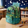 thumbnail image 3 of DISNIMO Cat Printed Cute Backpack for Kids Girls 17 Inch Lightweight Bookbag with Padded Straps for Elementary Middle Students, Back to School Gifts, 3 of 7