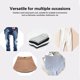thumbnail image 5 of ¡Oferta! Organizador de armario Miyuadkai, paquete de 10 perchas para pantalones, ahorradoras de espacio, de 1 pulgada, antideslizantes, de acero inoxidable, con pinzas, para pantalones cortos,, 5 of 6