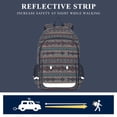 thumbnail image 5 of FORMRS Unisex School Backpack 17" Student Travel Bag with Laptop Compartment, Tribal Art, 5 of 7
